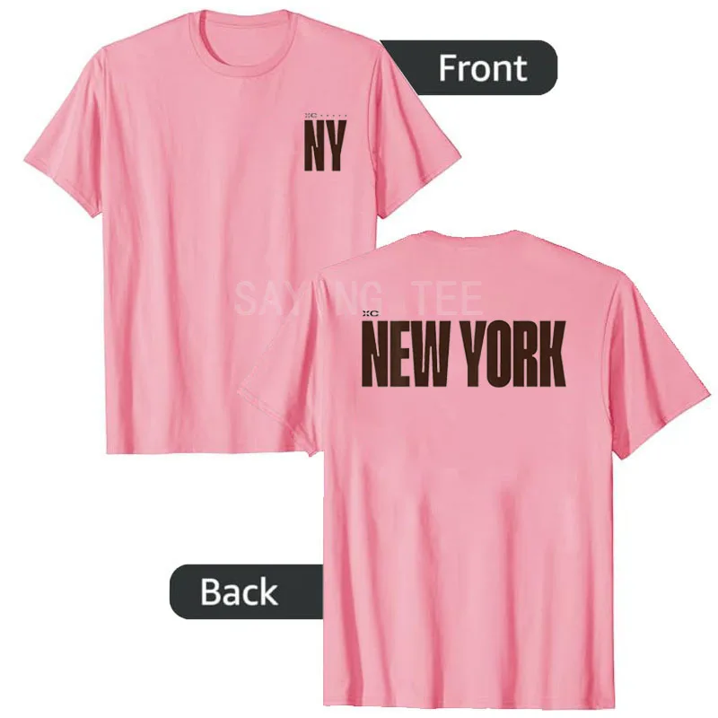 XC New York Standard T-Shirt „I Love NY“ – Reise- und New York-Thema, Grafik-Spruch-T-Shirt, Neuheit, Geschenk, Sommermode, Grafik-Kleidung – Detail 5