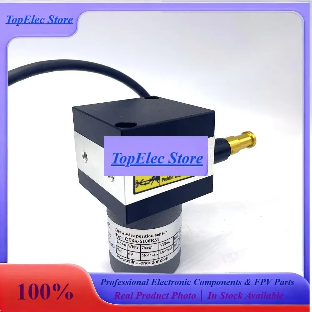 TopeCESA-S100RM Linear Displacement Sensor 100mm Modbus RTU Output Absolue Encoder