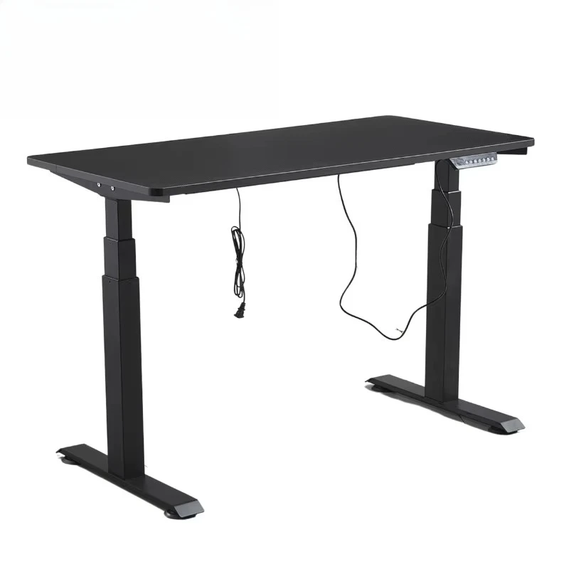 Factory design Special-shaped movable study table Standing electric adjustable height Leg game table Computer table
