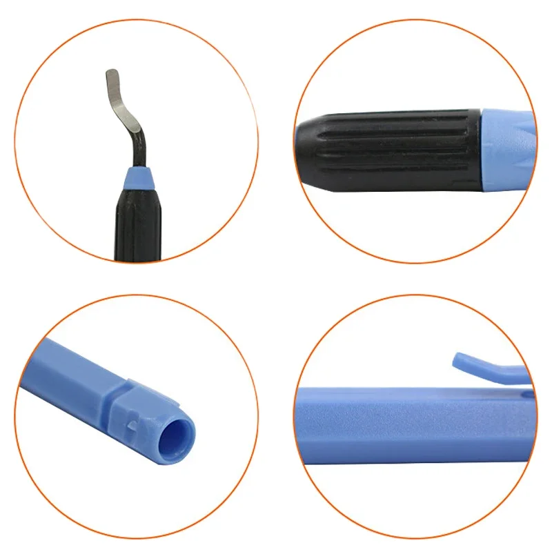 Cortador de bordes con mango de rebabas, cuchillo de corte manual, desbarbador portátil, juego de herramientas de corte de metal