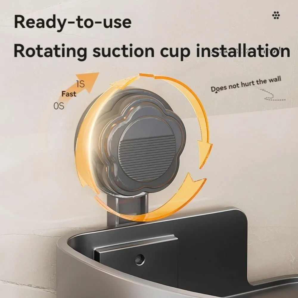 

Полка для ванной комнаты на присоске, настенный трехэтажный органайзер для хранения, без дрели, стойка для шампуня из нержавеющей стали, зона унитаза