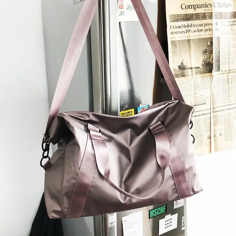 new-large-capacity-travel-bag-handheld-yoga-fitness-bag-wet-and-dry-separation-women's-lightweight-short-trip-luggage