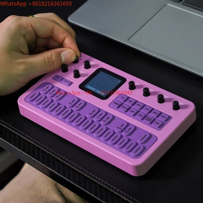 M-VAVE FM1 Portable Mini FM Modulation Analog Synthesizer Effects Sequence Speaker
