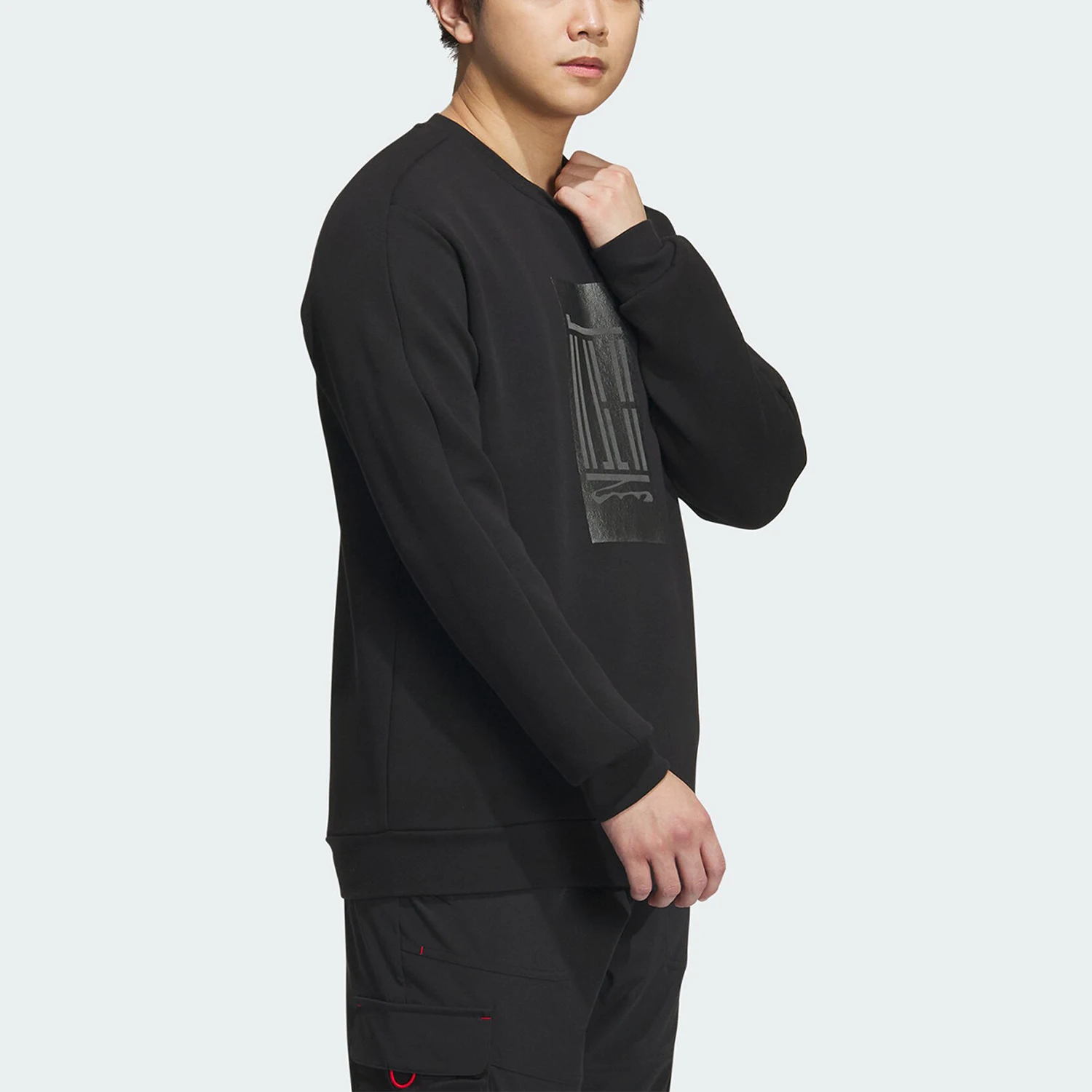 Adidas oficial novo moletom masculino simples com gola redonda IP4946