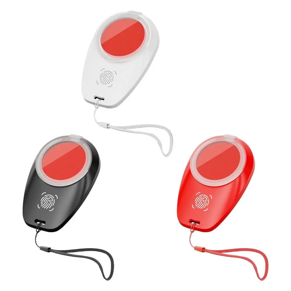 Mini almohadilla de tinta transparente para estampado de huellas dactilares, almohadilla de tinta antigolpes para huellas dactilares, almohadilla de sello roja impermeable de secado rápido