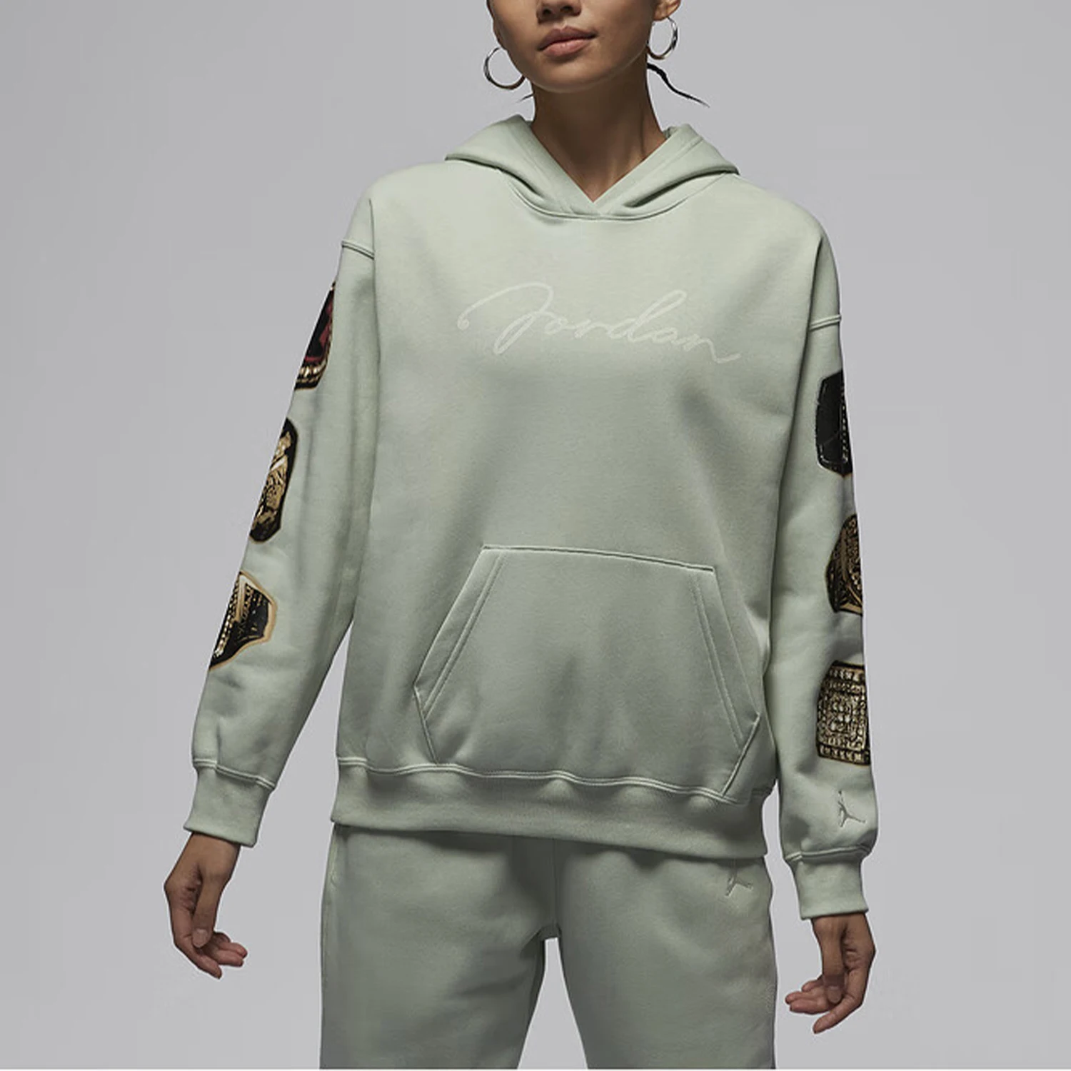 

Оригинальная женская спортивная повседневная толстовка с капюшоном Nike Jordan HJ0203-017