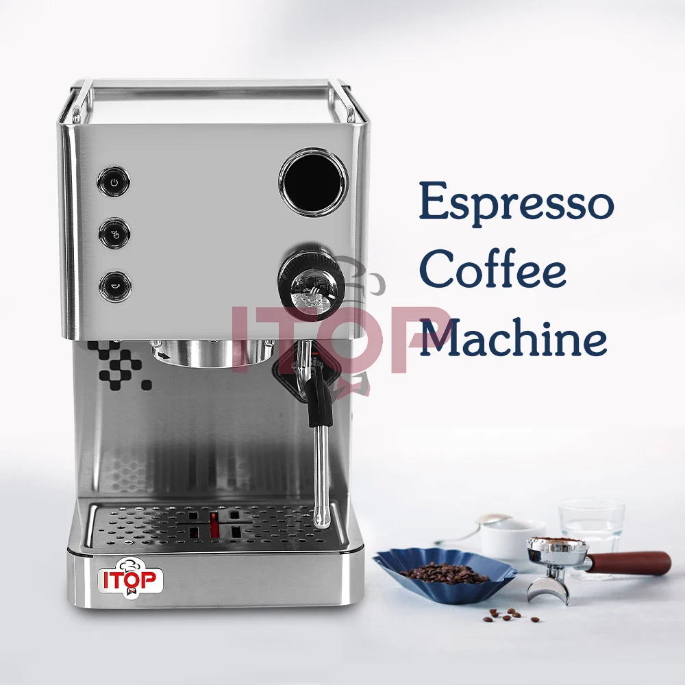 ITOP 3007G Coffee Machine Household Espesso Maker 58mm Commercial Extraction Dual Boilers UKAL Pump Pre-soak PID N.W. 9.25 kg