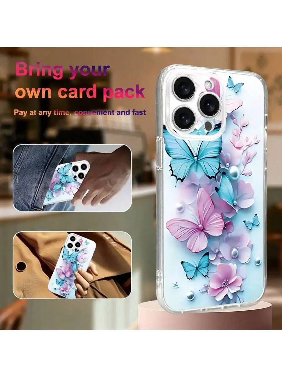 

Butterfly Floral 3D Phone Case For iPhone 15 14 13 12 11 S24 S23 A56 A54