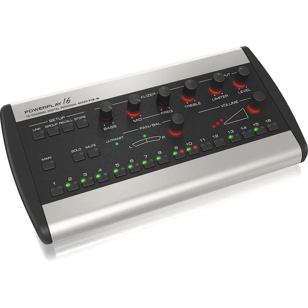 Paulkitson P16‑M 16-Kanal Digitaler Persönlicher Mixer Audio-Mischpult Modernste 24-Bit-DAC für Premium-Audioqualität – Detail 7
