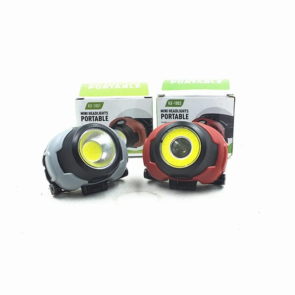 Portable Mini Headlamp Outdoor Camping Red and White Light Head Mounted Flashlight Outdoor Cycling Lights Head Lamp