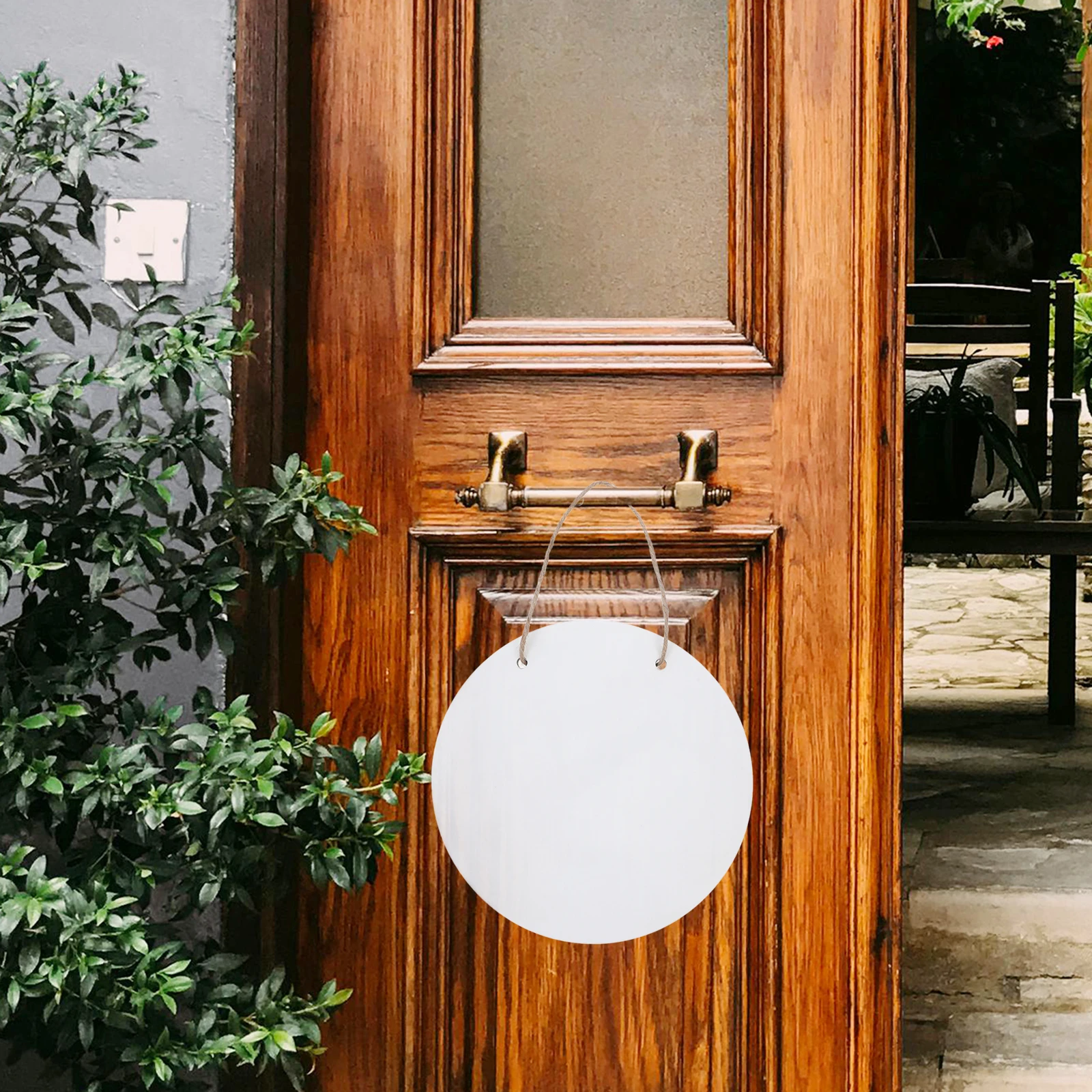 

Decorative Door Hanger Circle Blank Wood Plaque Diy Sublimation Craft For Farmhouse Rustic Home Wall Entrance Decoration