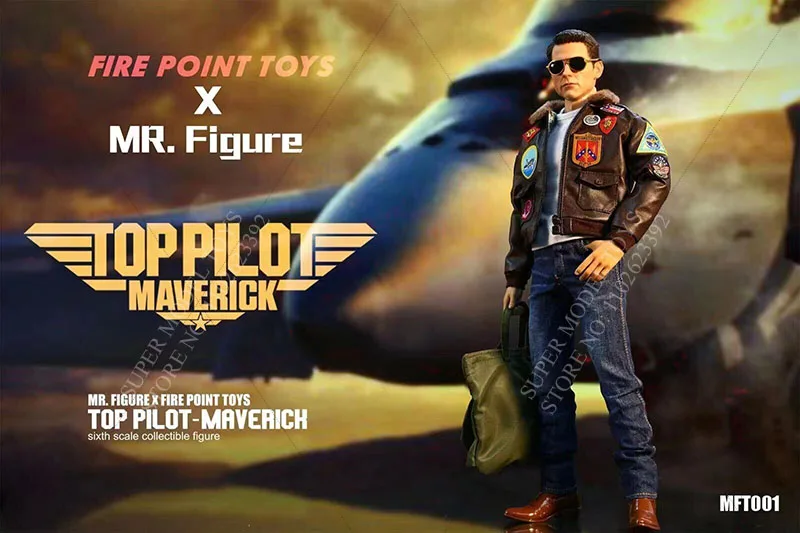 In Stock FIRE POINT TOYS X MR.FIGURE MFT001 1/6 Scale Male Soldier Top Pilot Maverich Full Set 12-inch Action Figure Model