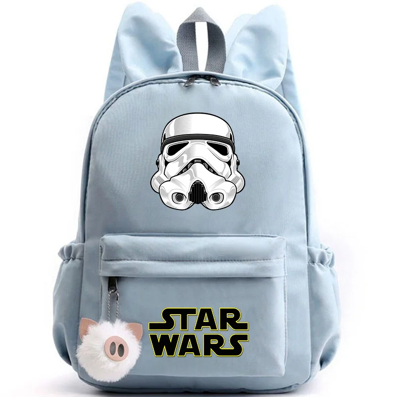 Star Wars Backpack for Girls Boys Teenager Children Rucksack Casual School Bags Travel Rabbit Ears Backpacks Mochila