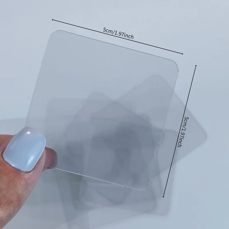 Square PET Nano Double Sided Tape, High Transparent Heavy Duty No Trace Removable Sticker Strong Adhesive Tape