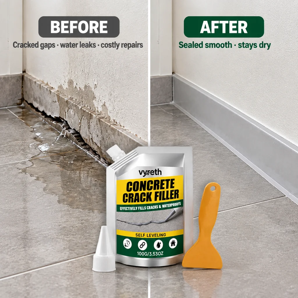 1/2/3/4 Pcs Waterproof Sealant Gap Filler for Wall Floor Furniture Crack Repair Putty Self Leveling DIY Filler Paste Renovation