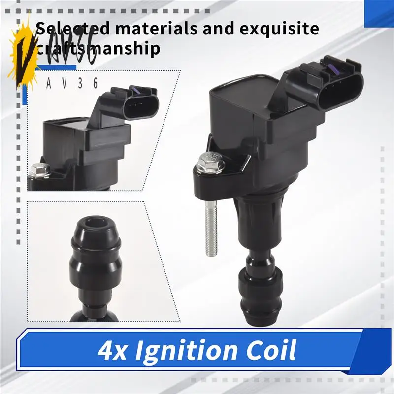 

AV36-4PCS Ignition Coils 12638824 12578224 For Buick Pontiac Saturn GMC 2.0 2.4L UF491