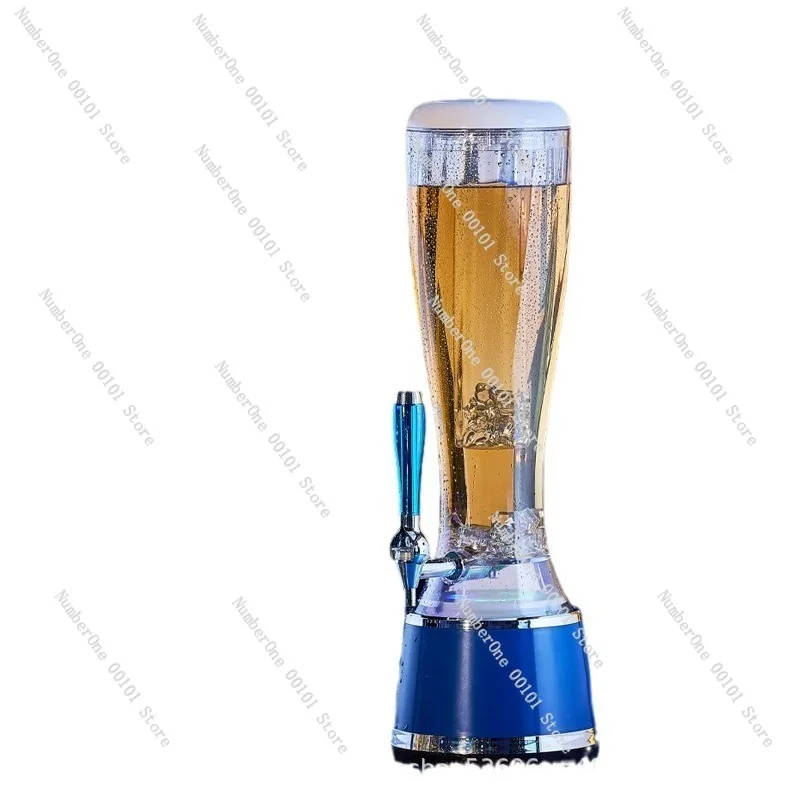

Beer Cannon Cup with Charging, 3L Beverage Bucket with Seven-Color Light, Commercial Use for KTV, Bar, and Party Drinkware