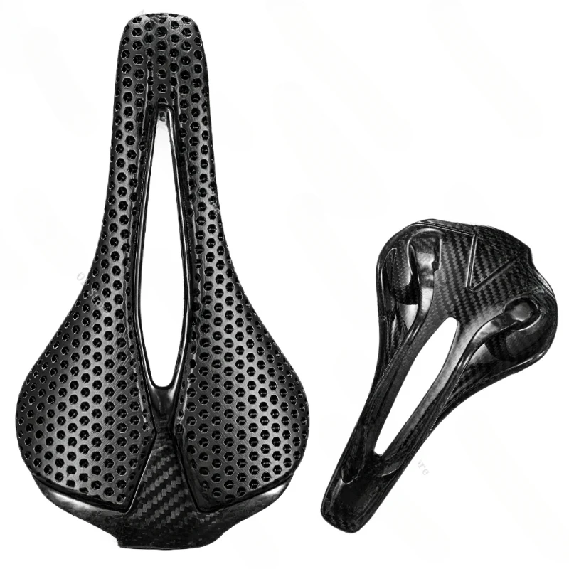 Ryet 3d Geprint Fietszadel Ultralicht 120G Carbon Zadel 250X140Mm Fietszitplaatsen Voor Mtb Grind Fiets Fietsonderdelen