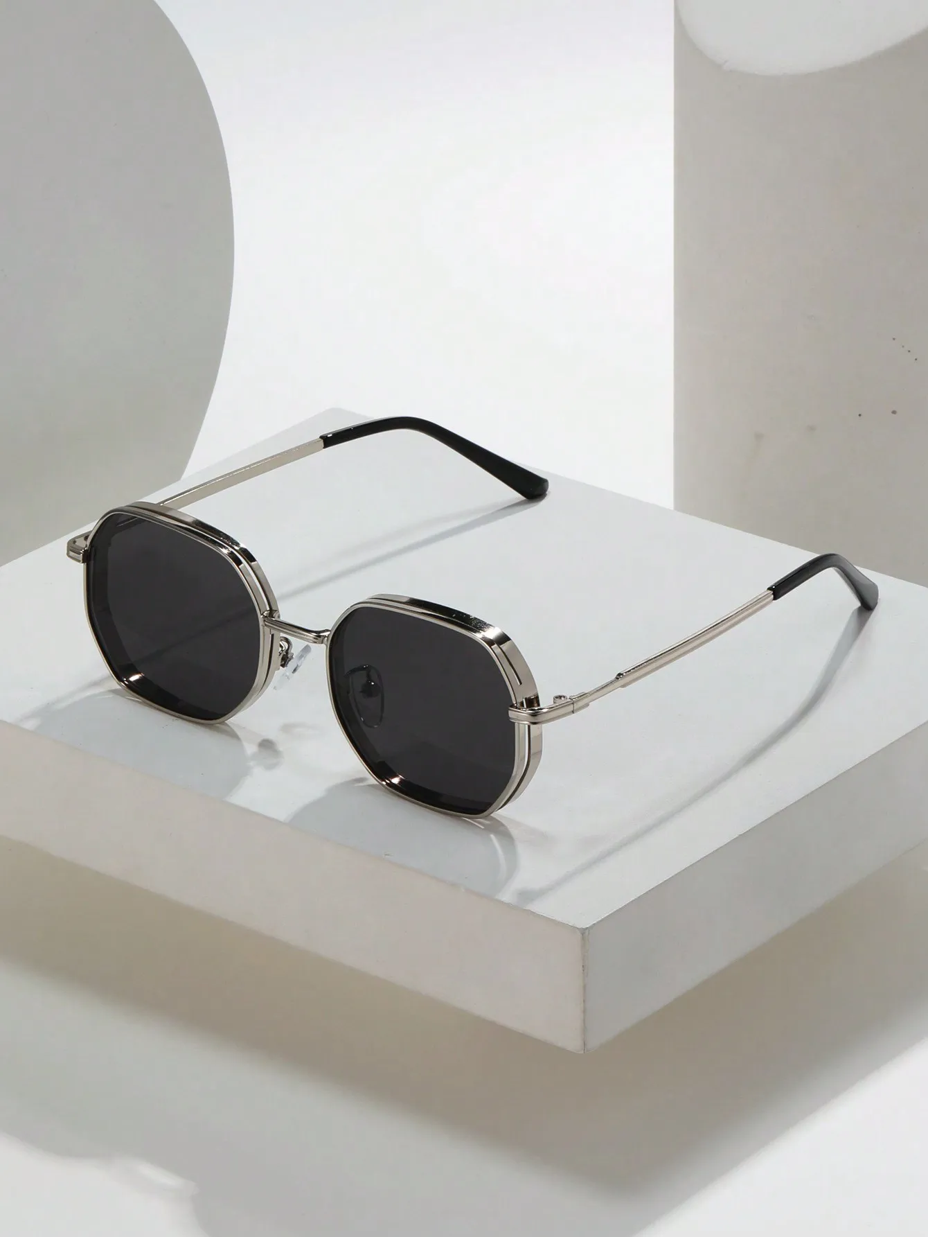 Gafas de sol unisex de policarbonato con borde grueso cuadrado, protección UV, protector solar para conducir, uso diario, gafas