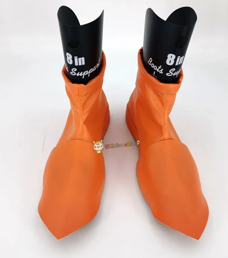 

Обувь для косплея Аниме Сон Гохан, оранжевые туфли из искусственной кожи, мужские туфли для косплея на Хэллоуин, реквизит Сон Гохан, обувь на заказ