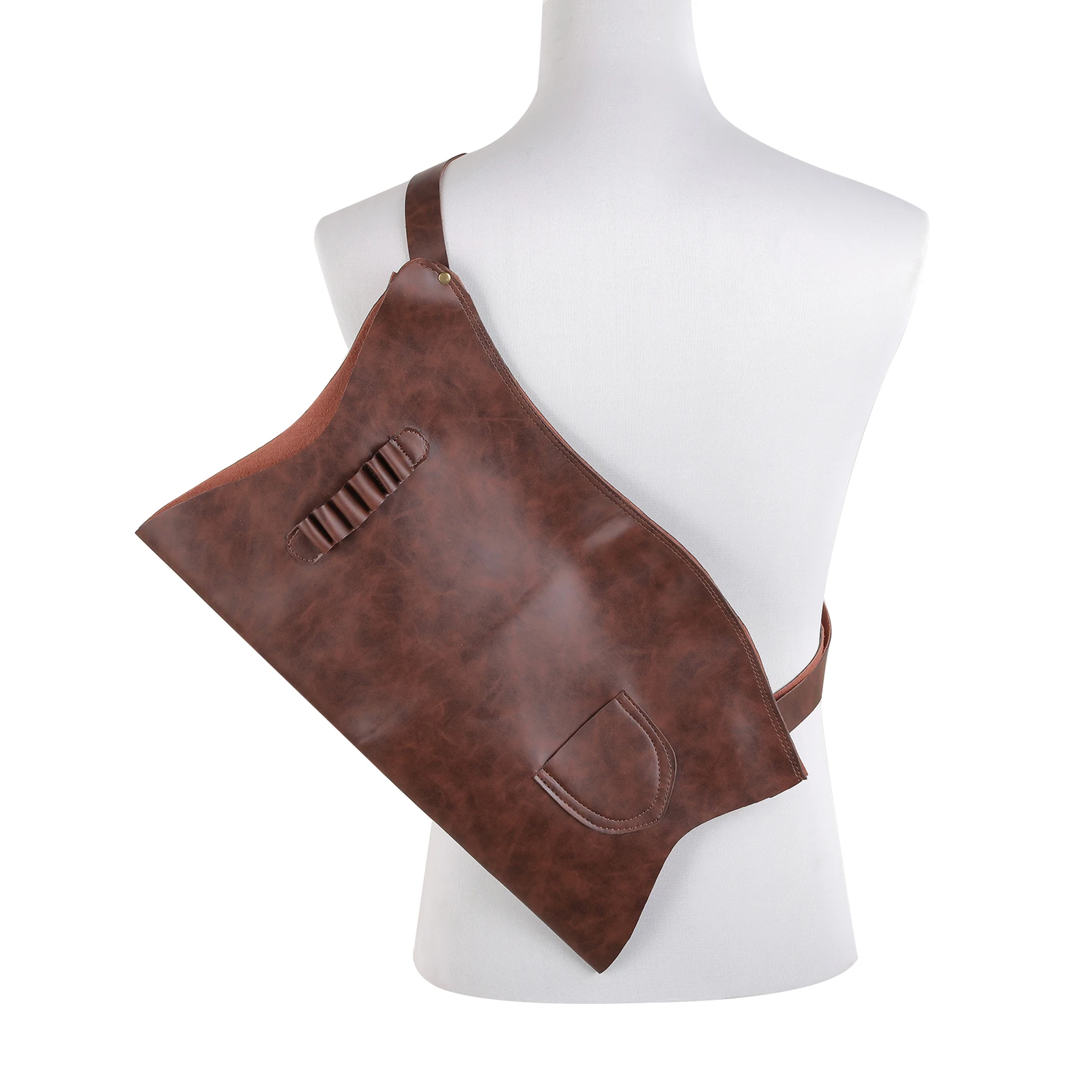 

Medieval Viking Bow Bag with Arrow Slot Adjustable Shoulder Strap PU Leather Shoulder Back Quiver Arrow Holder Shooting Cosplay