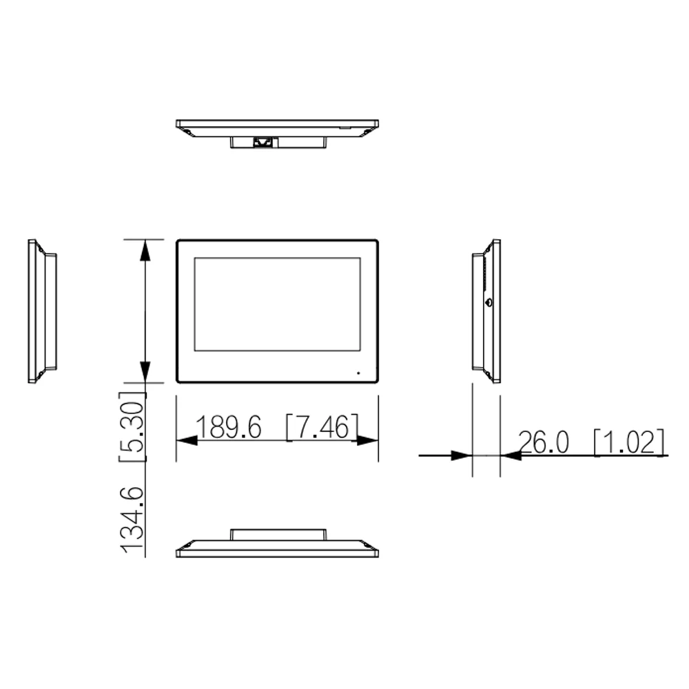 Dahua Original KTW02 Wi-Fi IP Video Intercom Kit include Villa Door Station VTO2311R-WP & Indoor Monitor VTH2621G-WP