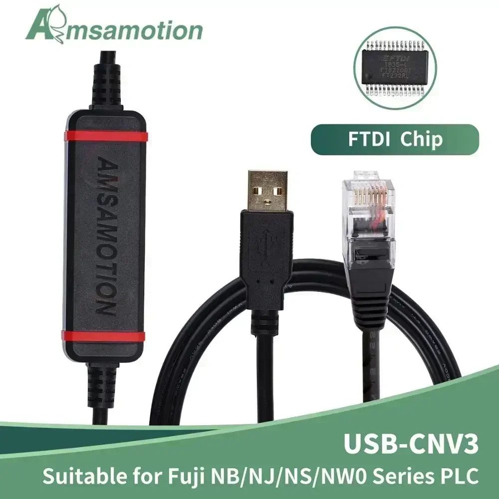 

USB-CNV3+ подходит для кабеля программирования ПЛК серии Fuji NB/NJ/NS/NW0. Кабель для загрузки данных.