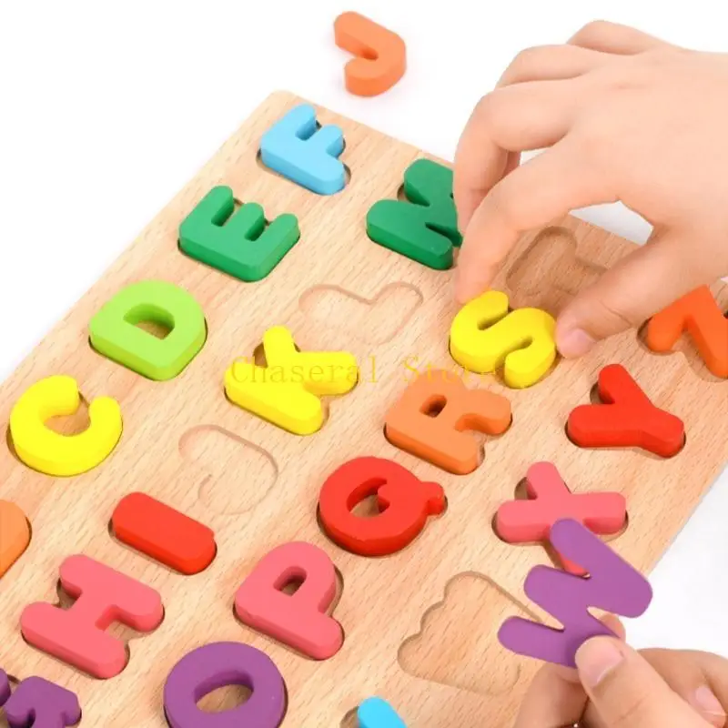 E7CE 3D Puzzle Wooden Learning Number Recognition Tangram for Activity Center Kid Stimulation Toy