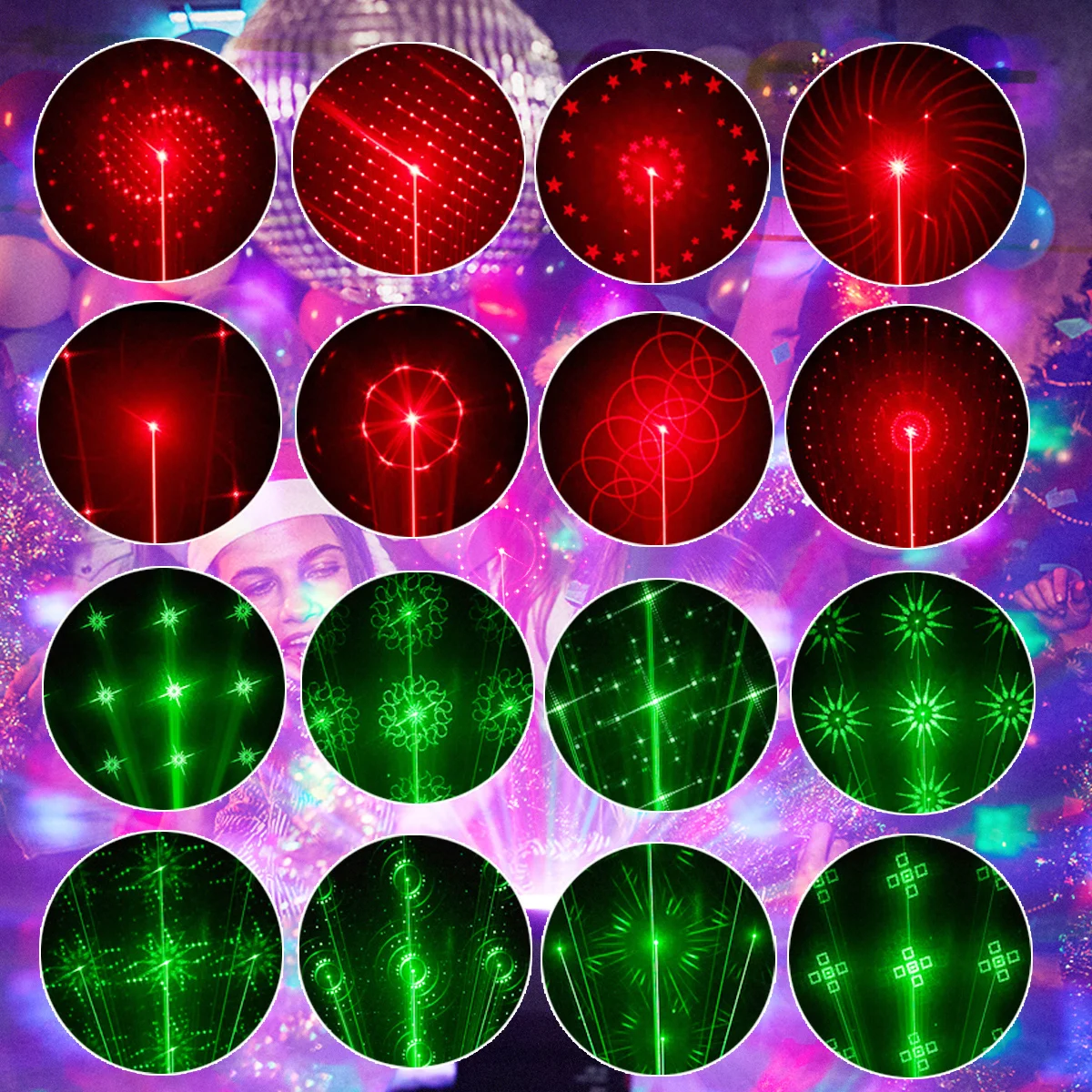 YSH LED RGB Mini Butterfly Lamp DJ Disco Laser Light Sound-Activated with Remote Control for Indoor/Outdoor Christmas Parties