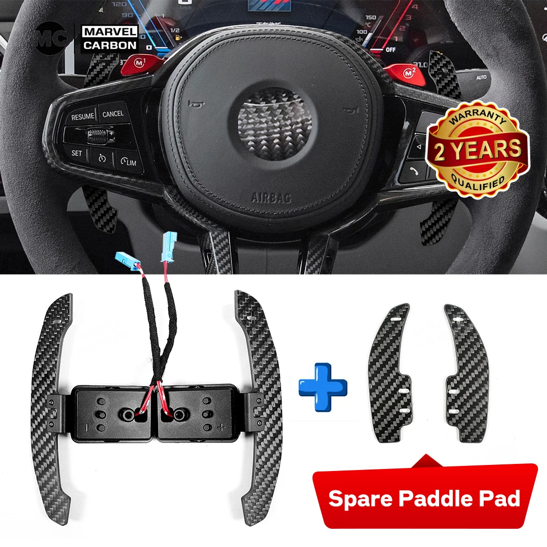Carbon Fiber Magnetic Paddle Shifter For BMW F20 F21 F30 F22 F80 G20 G30 G80 1-4 Series Steering Wheel Shift Paddle Extensions