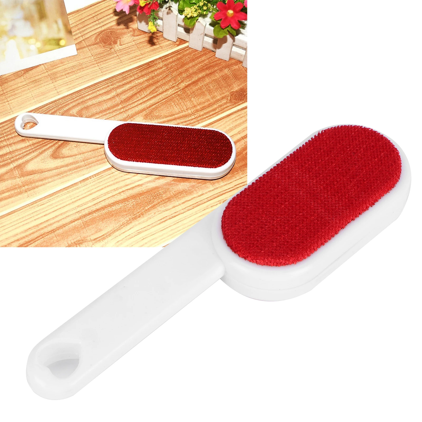 Self-cleaning Lint Sticking Roller 2 Sides Dedusting Brush Pet Hair Remover Brush Removing Dog Cat Hair from Sofa Carpet Clothes