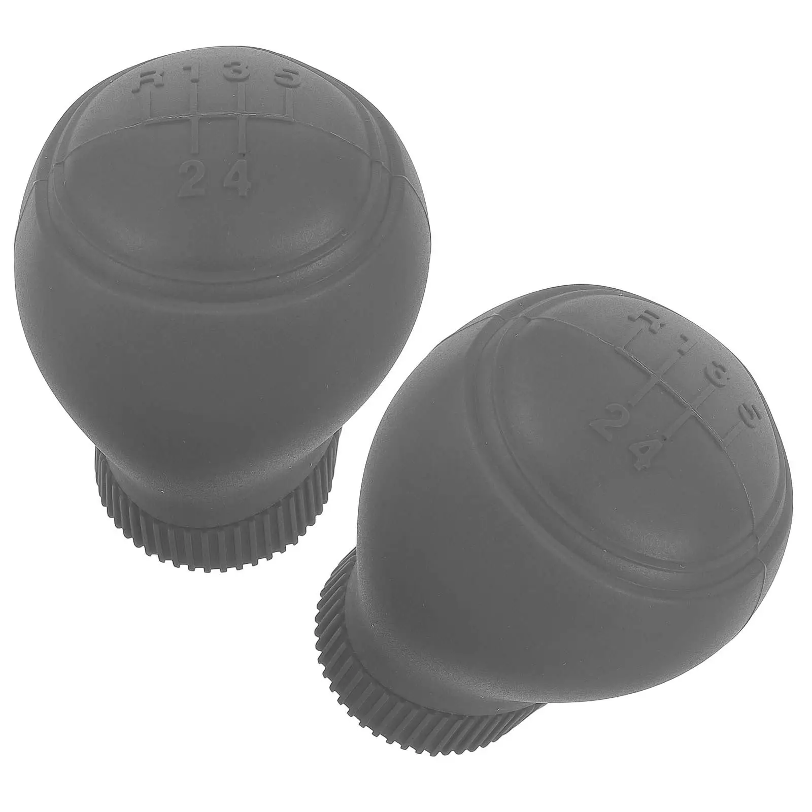 

2Pcs Silicone Gear Shift Knob Cover Universal Non Slip Wear Resistant Fit Manual Shifter Vehicle Interior Accessories Grey