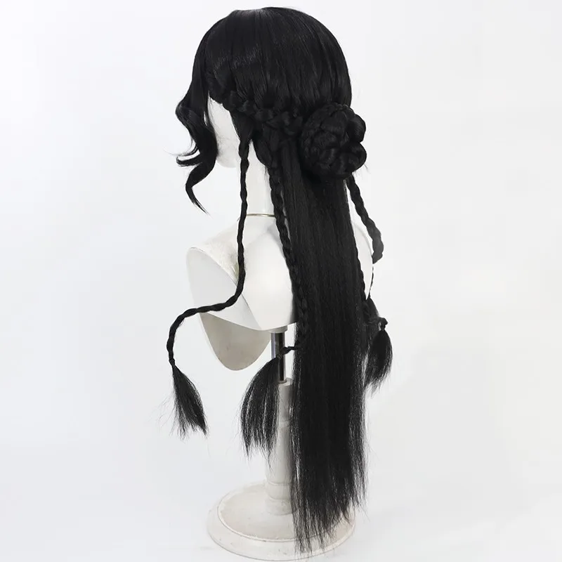 Identity V Priest Fantasy Masterpiece Envoy of Yog-Sothoth วิกผมคอสเพลย์สีดำสไตล์ฮาโลวีน ของขวัญ