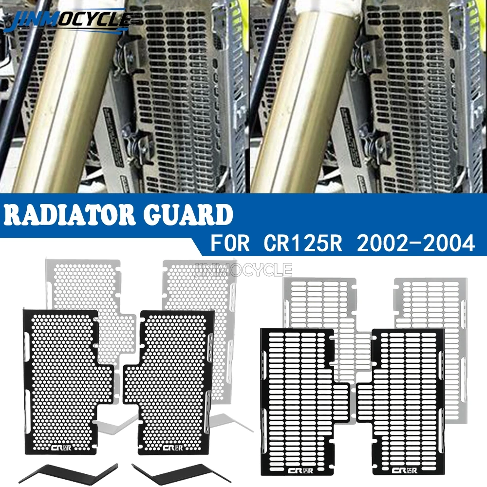 

For Honda CR125R CR250R 2002-2004 Motorcycle Accessories CR 125R 250R 125 250 R Radiator Grille Guard Cover Protection Protector