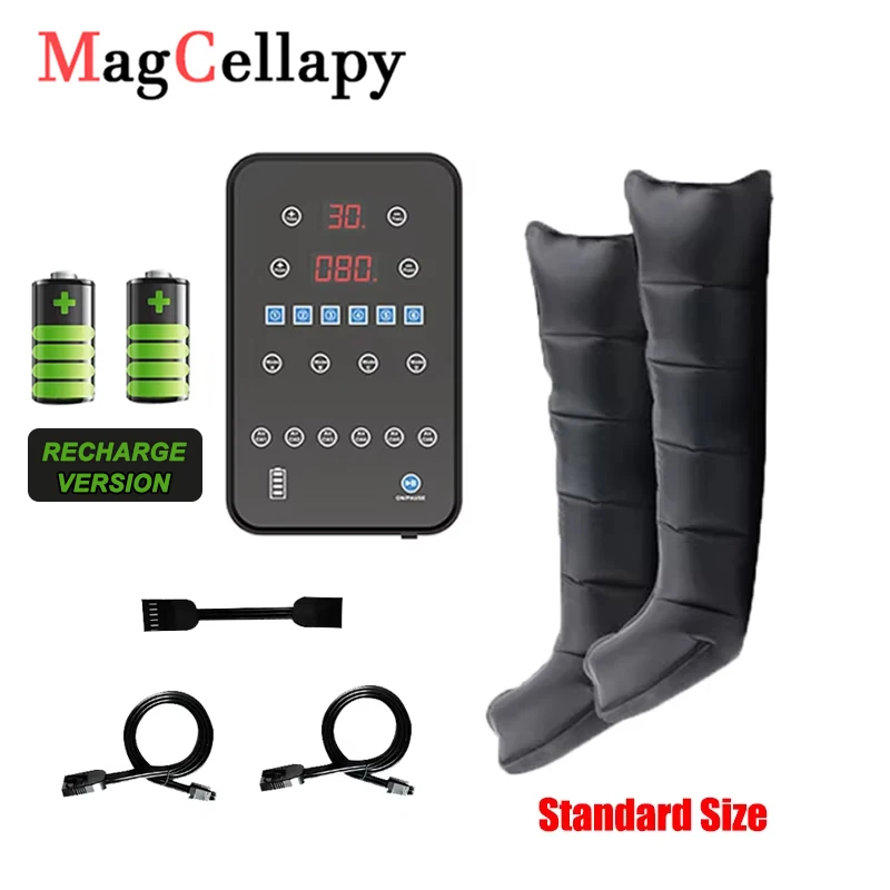 Air Compression Leg Massager Rechargeable Design  XXXL Size Pneumatic Recovery Boots Circulation Pump Relaxes Muscles Relaxation