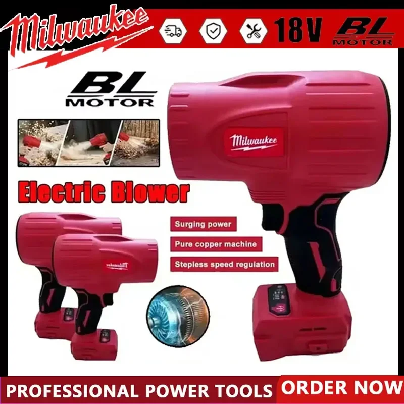 

Milwaukee 22000RPM Brushless Cordless Turbo Fan Handheld Dryer 20V 18V Rechargeable Dust Blowing Tool Violent Fan