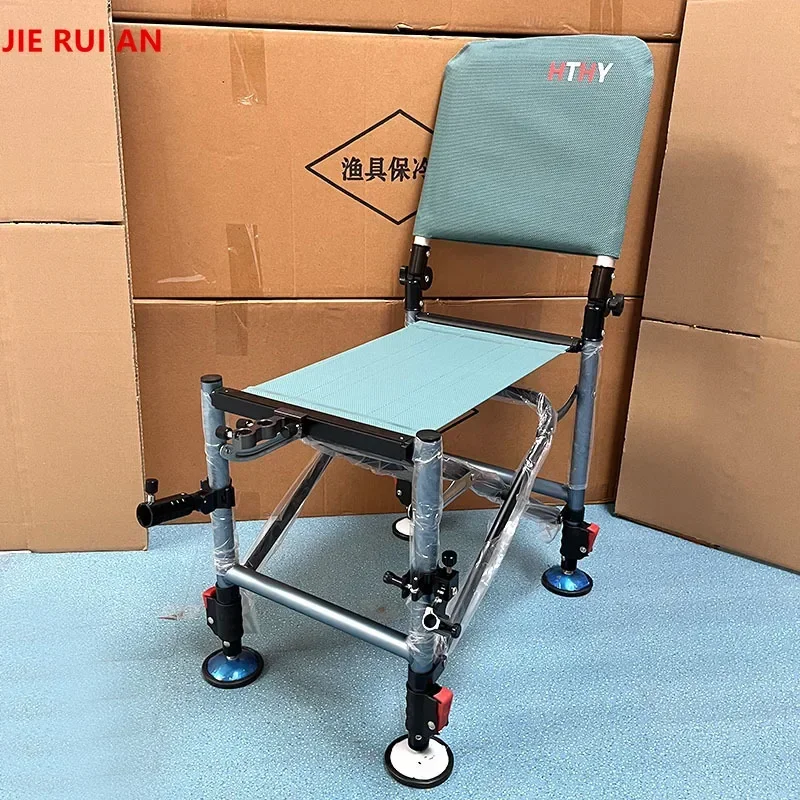 캠핑용의자 New Aluminum Alloy Portable Folding All Terrain Lightweight Fishing Chair camp chair beach chairs Can lie flat