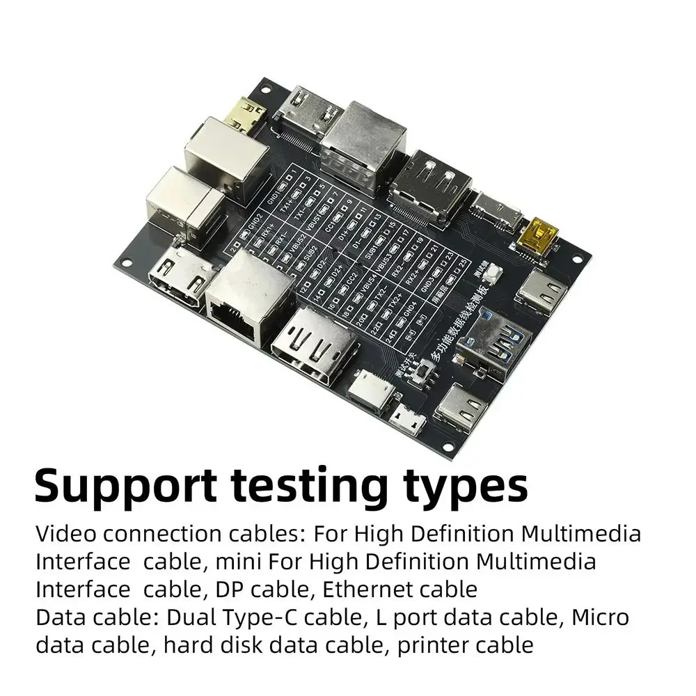 Practical Fault Detection Wire Testing Module Multi-function Universal Cable Fault Detector LED Indicator Cable Tester DP Cables