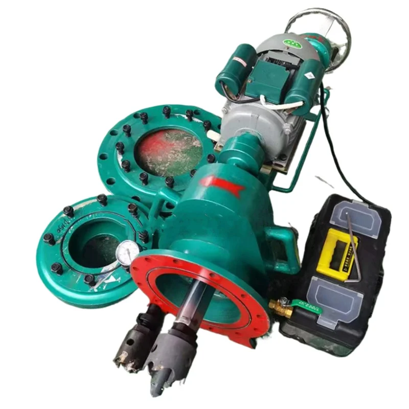Pressure Drilling Machine for Water Pipes and Heating Pipes, Pressure Electric and Manual Drilling Equipment