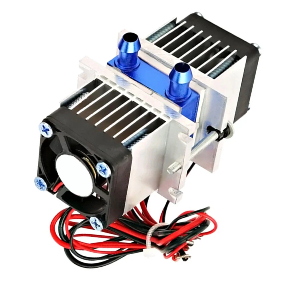 Dual Core Semiconductor Refrigeration Thermoelectric Peltier Air Cooling Dehumidification Equipment DIY Kit Cooler For Pet Box