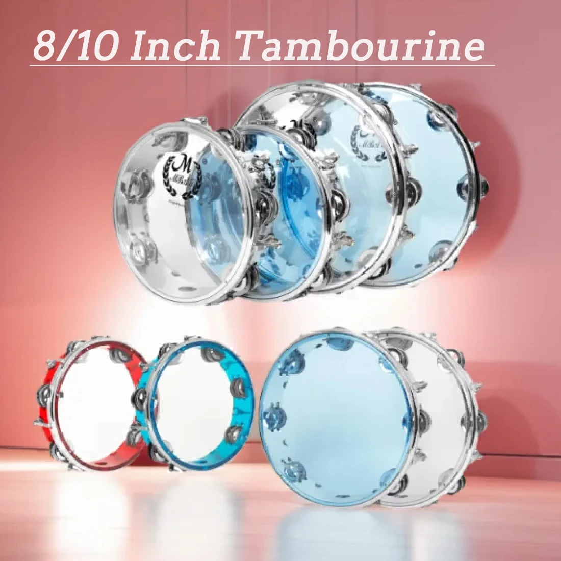 

8/10-дюймовый бубен, двухрядные джинглы, самонастройка, ручной колокольчик, барабан, орф, ударный инструмент, детский музыкальный подарок, образовательный подарок