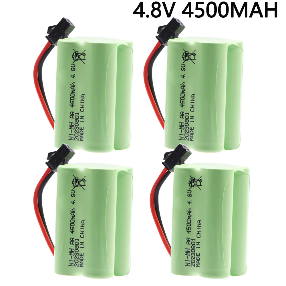 4.8V 4500mah NiMH Battery For Rc toys Cars Tanks Robots Boats Guns upgraded 4.8V 3000MAH Rechargeable Battery 4* AA Battery