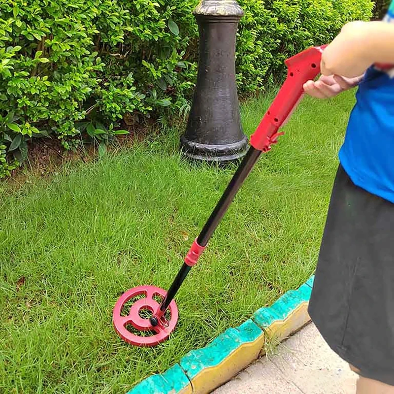 

Handheld Metal Detector 46.5-96cm/18.3"-37.8" Adjustable Outdoor Treasure Hunting Toy Children's Popular Science Detector Red