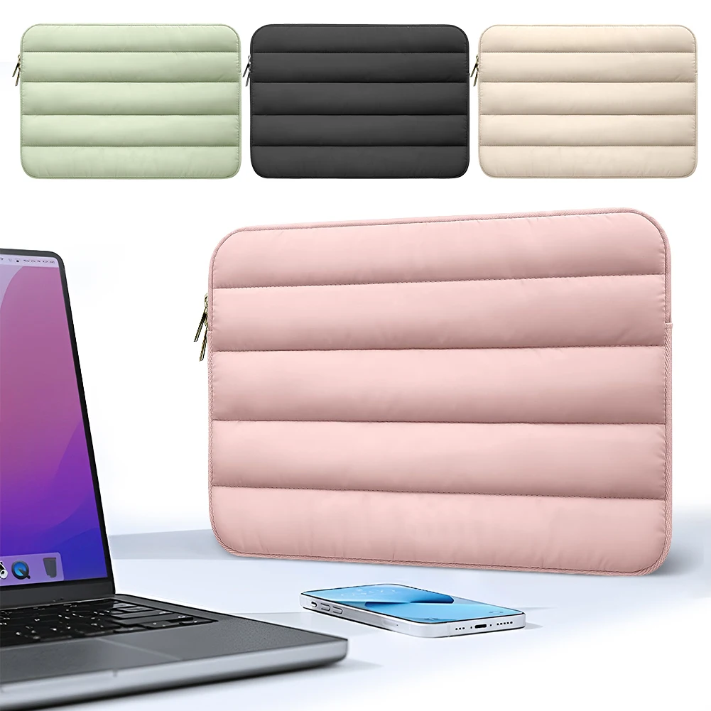 Puffy แล็ปท็อปสําหรับผู้หญิงแล็ปท็อปแบบพกพากระเป๋าคอมพิวเตอร์สําหรับ Macbook/iPad/Samsung