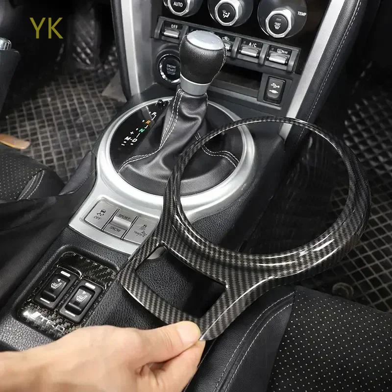 

For Toyota 86 for Subaru BRZ ZC6 12-21 ABS Carbon Fiber Car Console Gear Cover Trim Sticker Interior Car Accessories