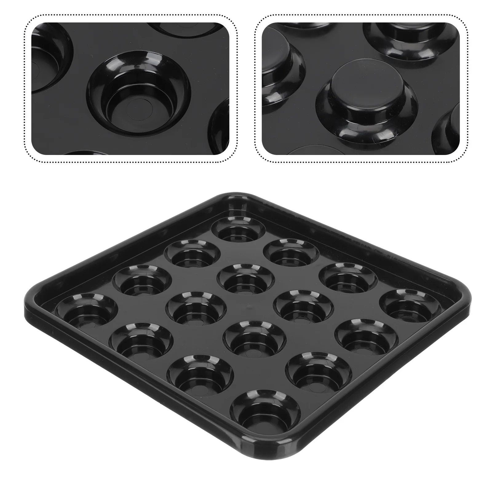 

Billiards Tray Pool Table Accessory Snooker Ball Holder Clear Bins for Organizing Plastic Desktop Travel