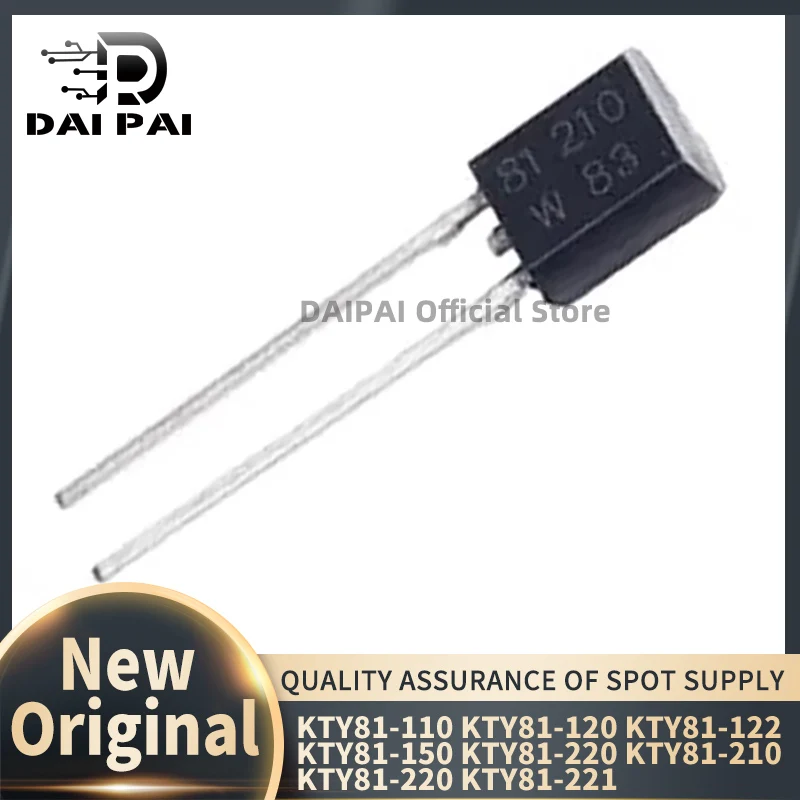(10Pcs/Lot) 100% New original KTY81-210 KTY81-121 KTY81-220 KTY81-110 KTY81-122 KTY81-150 KTY81-120 KTY81-221 TO-92 Chipset