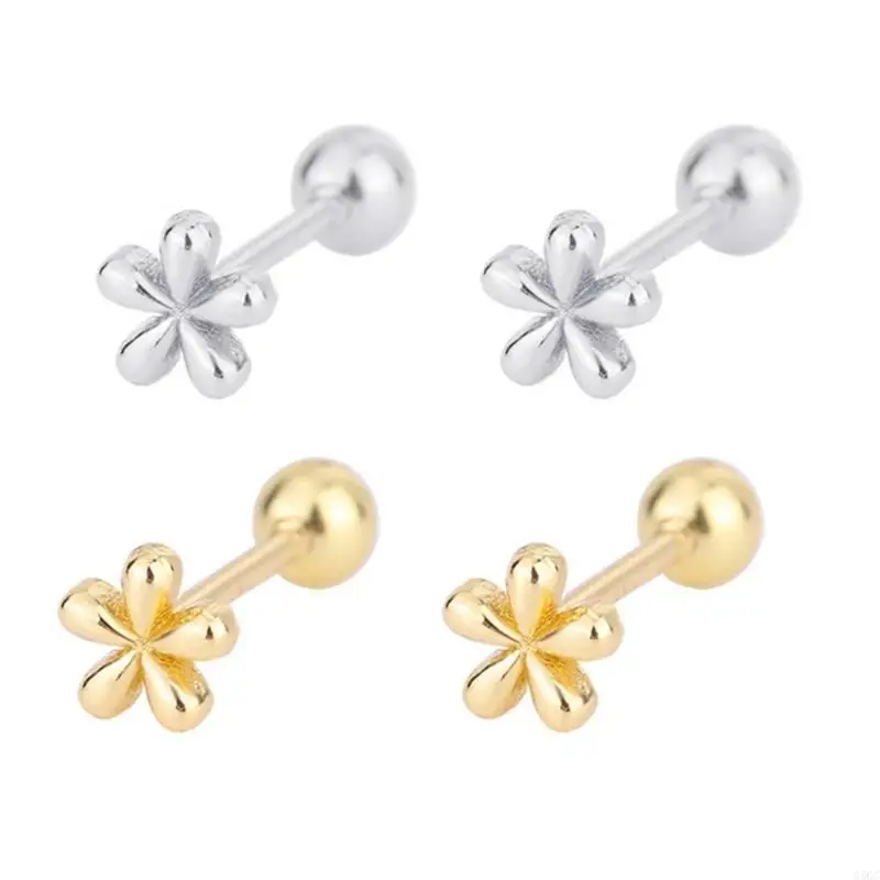 G5GC Beautifully Detailed Flower Earrings Adding Elegant Charm Jewelry Accessory