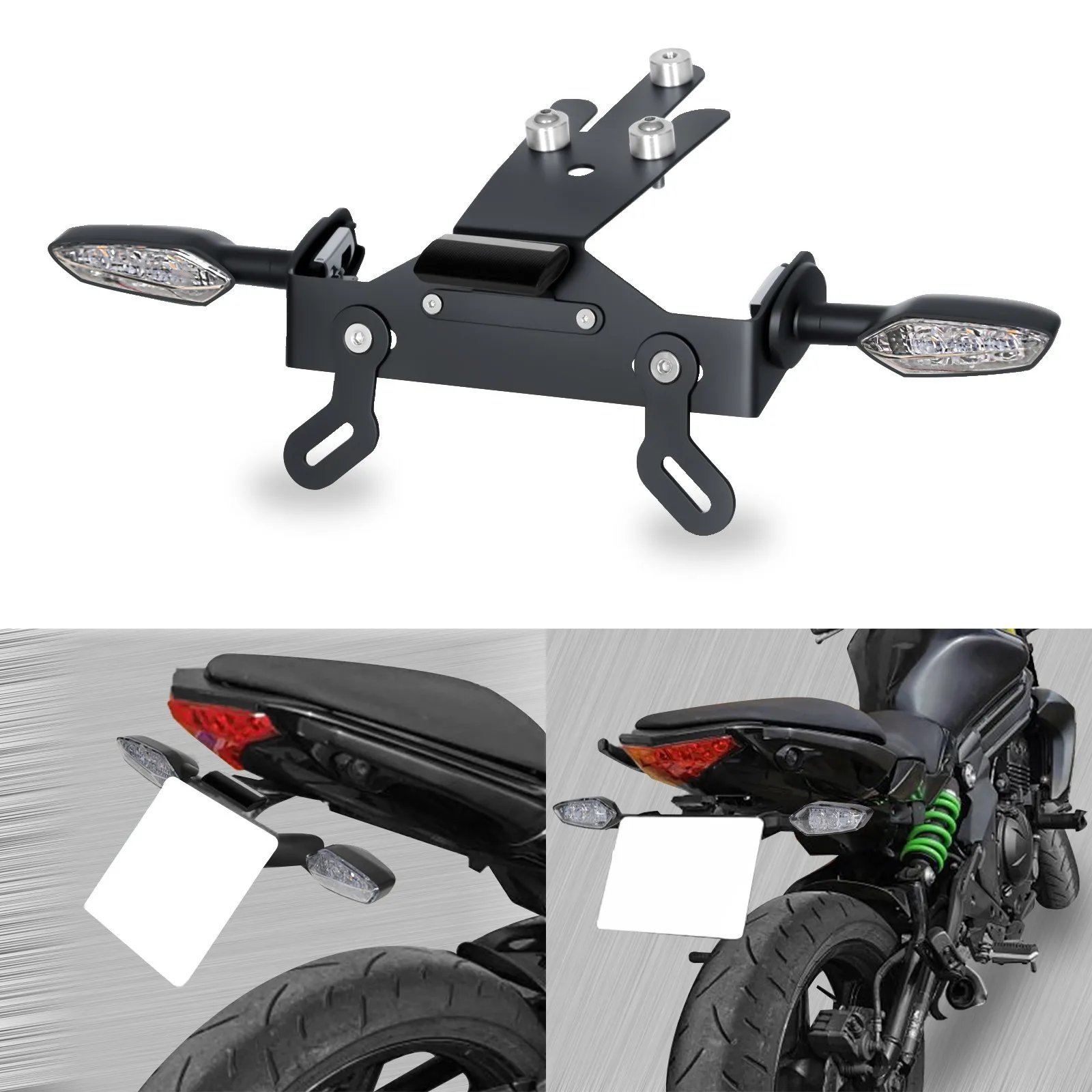 دراجة نارية LED الحاجز مزيل الذيل مرتب بدوره إشارة لكاواساكي ER6N ER6F النينجا 650 EX650 2012 2013 2014 2015 2016 #5