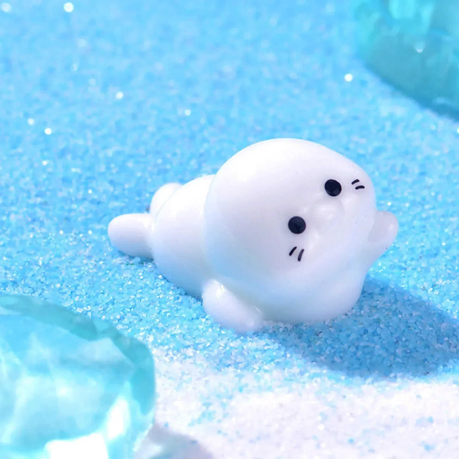Mini Realisitic Animals Figurines Resin Polar Bear Penguin Seal Iceberg Figures Miniature Cake Toppers For DIY And Statues